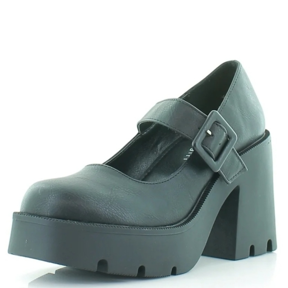 Madden Girl Black Platform Mary Jane Pumps - Picture 3 of 10